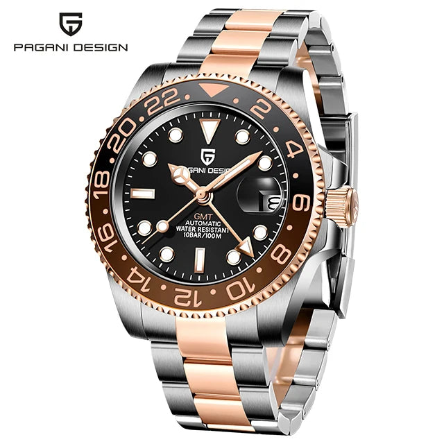 PAGANI DESIGN V3 – Luxury GMT Automatic Men's Watch, 40MM