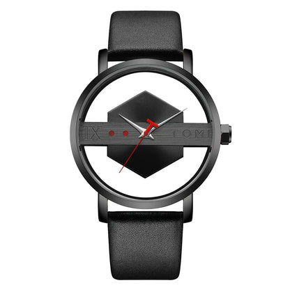 TOMI T100 – Minimalist Leather Quartz Watch for Men