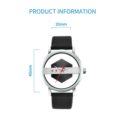 TOMI T100 – Minimalist Leather Quartz Watch for Men