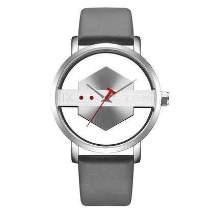 TOMI T100 – Minimalist Leather Quartz Watch for Men